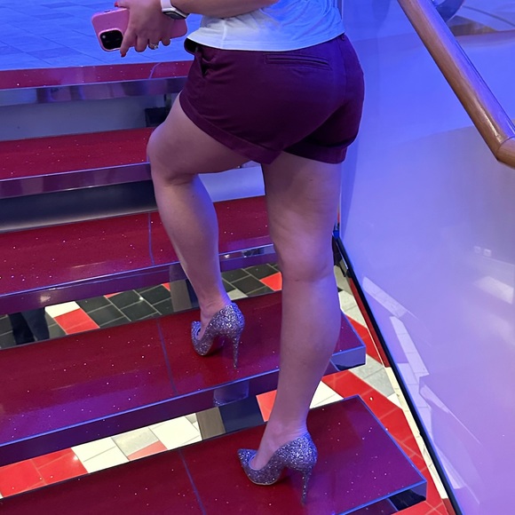 Christian Louboutin / PIGALLE FOLLIES 100 GLITTER ROSETTE / SIZE 36.5 100mm - Picture 9 of 9